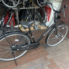 27インチ　LEDオートライト付き　パンクタイヤ 一本フレーム　　ブラックの画像