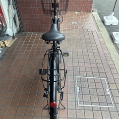 27インチ　LEDオートライト付き　パンクタイヤ 一本フレーム　　ブラックの画像