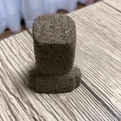 三陸海岸の砂で作られたモアイの画像