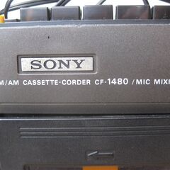 ★SONY カセットプレーヤー 　CF-1480 　FM/AMラジオ　中古の画像