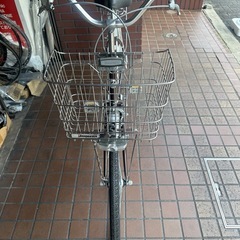 26インチ　BRIDGESTONE　点灯虫　跨ぎやすいU型フレーム　ブラウンの画像