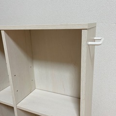 キャスター付き収納ラック（ナチュラル）の画像