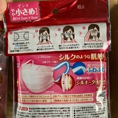 新品未使用小さめサイズ17枚、シルクのおやすみ濡れマスク2枚の画像