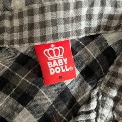 【BABYDOLL】120cm＆S チェックシャツ 2着セット 親子コーデ バラ売り可の画像