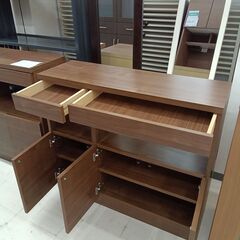 リユースのサカイ栃木店★ジモティ割あり★  サイドボード ブラウン W89.5×D29.5×H79.5 クリーニング済み TC11416の画像