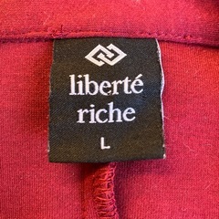 K2511-036 liberte riche ジャケット Lサイズ ワインレッド 毛玉ありの画像