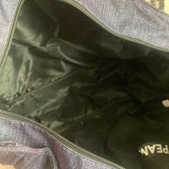 メッシュ付 スクエア トートバッグ デニム風 スヌーピーの画像