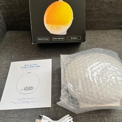 目覚まし時計 光 目覚ましライト【Bluetooth音楽＆日出＆日没シミュレーション】30種自然音 めざまし時計 大音量 間接照明 20段階調光 16段階音量調整 スヌーズ 授乳灯 光目覚まし時計 クリスマスプレゼント 子供の日 誕生日ギフト 日本語説明書の画像