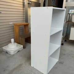 3段ボックス　白の画像