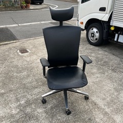 椅子　チェア　オフィスチェア　レザー　PCチェア　キャスター付き...