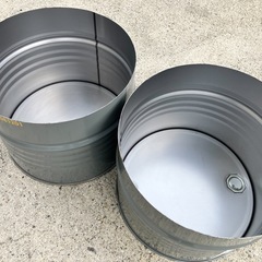 半切りドラム缶 焼却炉 100L 廃材燃やし ゴミ処分 大阪府泉大津市 堺市の画像