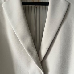 レディース　ホワイトロングコートの画像