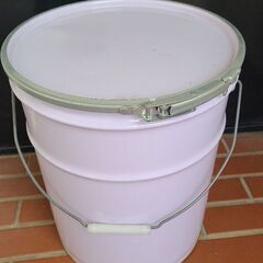 ペール缶 バンドタイプ　たぶん20L　青と白各1個の画像