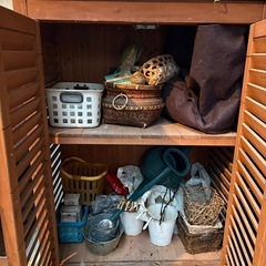 木製ガーデニン物置の画像