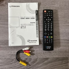【ジャンク品】　maxzen 液晶テレビ　40型　＆　Amazon Fire TV Stick リモコンの画像