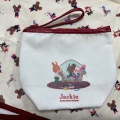 くまの学校　おむつ替えシート、専用ポーチ[中古良品]の画像