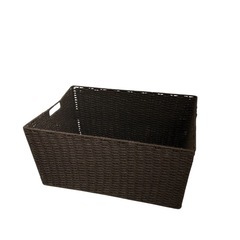 【府中市四谷引取り】ニトリ 収納ボックス 手編み風ペーパー 収納バスケット 大容量 取っ手付き の画像