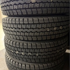 取り引き中　激安　145R12 6PR 未使用スタッドレスホイールセット　ダンロップ2024年 の画像