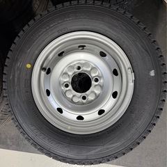 取り引き中　激安　145R12 6PR 未使用スタッドレスホイールセット　ダンロップ2024年 の画像