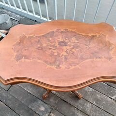 ■取引中■アンティーク　イタリア家具　コーヒーテーブル　ロココ　猫足　難ありの画像