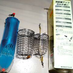 釣り用 遠投シャトルカゴ など　４個セットの画像