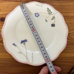 取引決まりました　ケーキ皿　花柄の画像