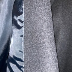 交渉中 レディース黒ガウンコート　ハーフ丈の画像