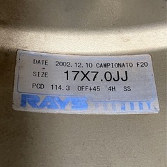 カンピオナート F20 4穴 ホイール 4本の画像