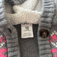 Carter's サイズ18M ニットカーデの画像