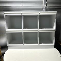 店頭引き渡し 中古 ディスプレイラック コレクションラック 棚 チェスト 家具Ａの画像