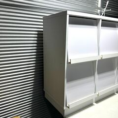 店頭引き渡し 中古 ディスプレイラック コレクションラック 棚 チェスト 家具Ａの画像