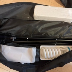 撮影機材(撮影照明、グリーンバック、三脚)の画像