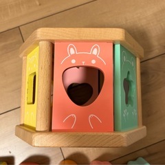 ウッディプッディのかたちあわせ はじめてのつみき もぐもぐボックスの画像