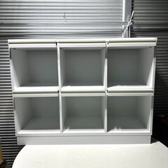 店頭引き渡し 中古 ディスプレイラック コレクションラック 棚 チェスト 家具Ｂの画像