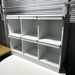 店頭引き渡し 中古 ディスプレイラック コレクションラック 棚 チェスト 家具Ｂの画像