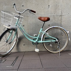 中古　ブリヂストン　R205E.X.ミストグリーン　女の子向け　22インチの画像