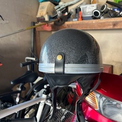 コルク半ヘルメット　黒ラメの画像