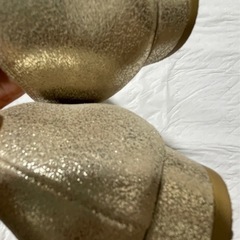 ダイアナ　スカラップゴールドローヒールパンプスの画像