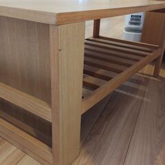 コーヒーテーブル　下棚　マガジンラック付きの画像