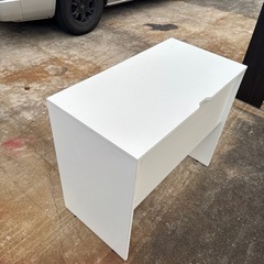 pcデスク　パソコンデスク　引き出し付き　机　学習机　白　ホワイト　インテリア　家具の画像