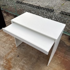 pcデスク　パソコンデスク　引き出し付き　机　学習机　白　ホワイト　インテリア　家具の画像