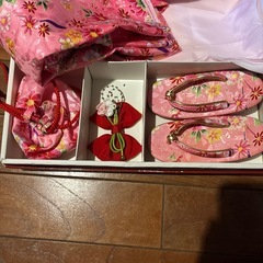 七五三 着物セット　　3歳用一度着用のみ美品　草履17.5センチの画像