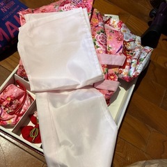 七五三 着物セット　　3歳用一度着用のみ美品　草履17.5センチの画像