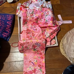 七五三 着物セット　　3歳用一度着用のみ美品　草履17.5センチの画像