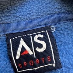 K2511-039 AS SPORTS プルオーバー フリース ブルー サイズ表記なし ほつれ有りの画像