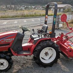 鹿児島発　ヤンマー　16馬力　ディーゼルトラクターKE60　自動水平　自動深耕　前輪タイヤ新品の画像