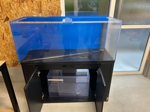 アクリル水槽　1200.450.500 オーバーフロー一式