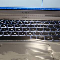 MSI　laptop　i7 10世代の画像