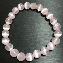 ピンクキャッツアイブレスレットの画像