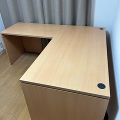 fantoni GF L型デスク 幅160cm (デスク L字デスク パネル脚)PLUSの画像